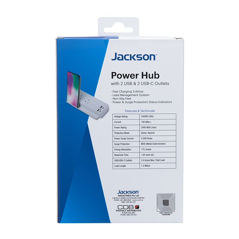 Jackson 2 Way USB Power Hub