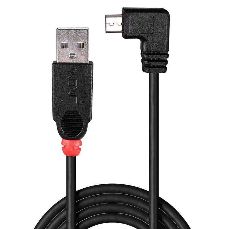 Lindy 1m USBA-Micro 90 Cable