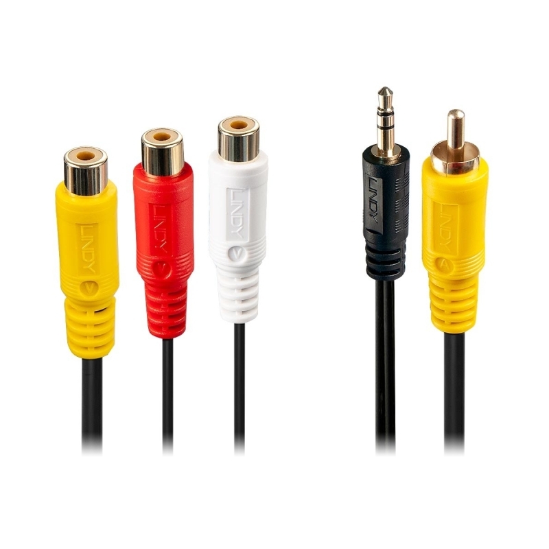 Lindy 3.5mm 3RCA Female