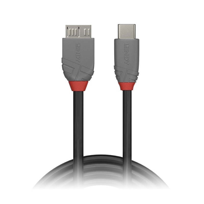 Lindy .5m C to MicroB Cable AL