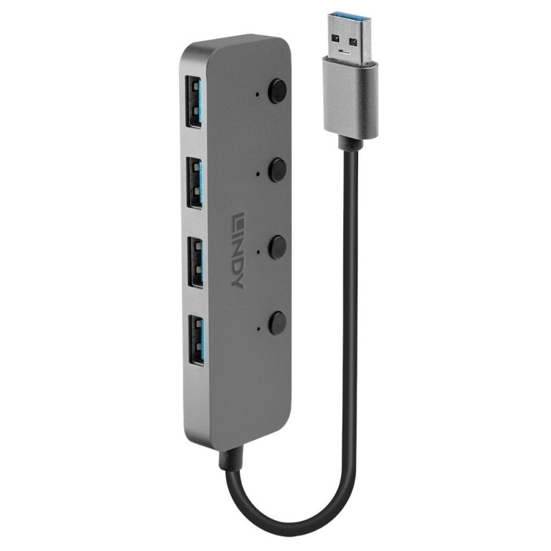 Lindy 4 Port USB 3.0 Hub Switc