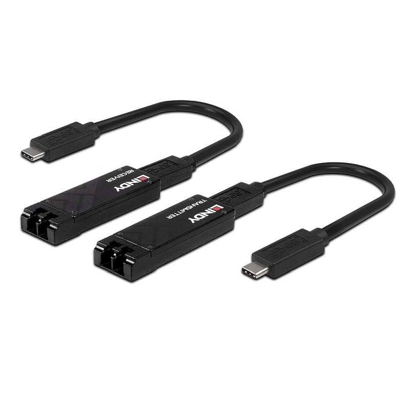 Lindy 100m FibreOp USBC Ext
