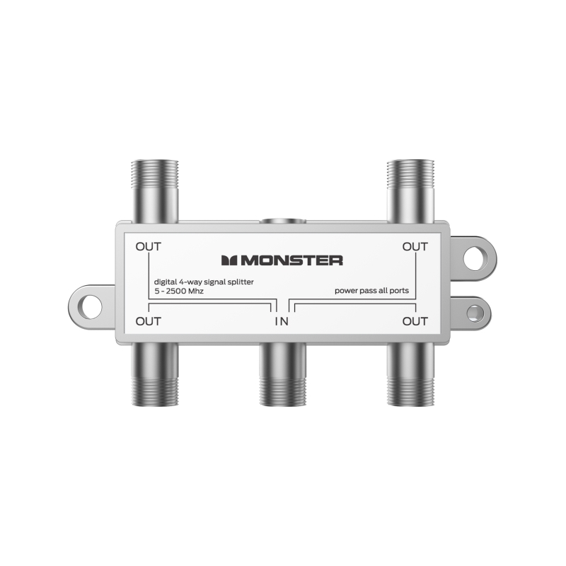 Monster Coax 4 Way Splitter