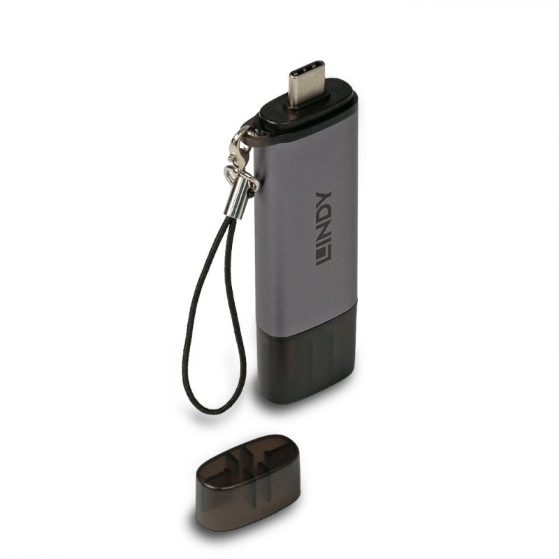 Lindy USBC/A SD Card Reader