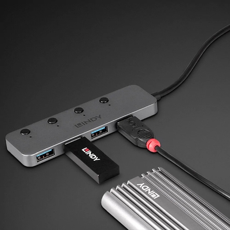 Lindy 5m USB 3.0 Hub 4 Ports