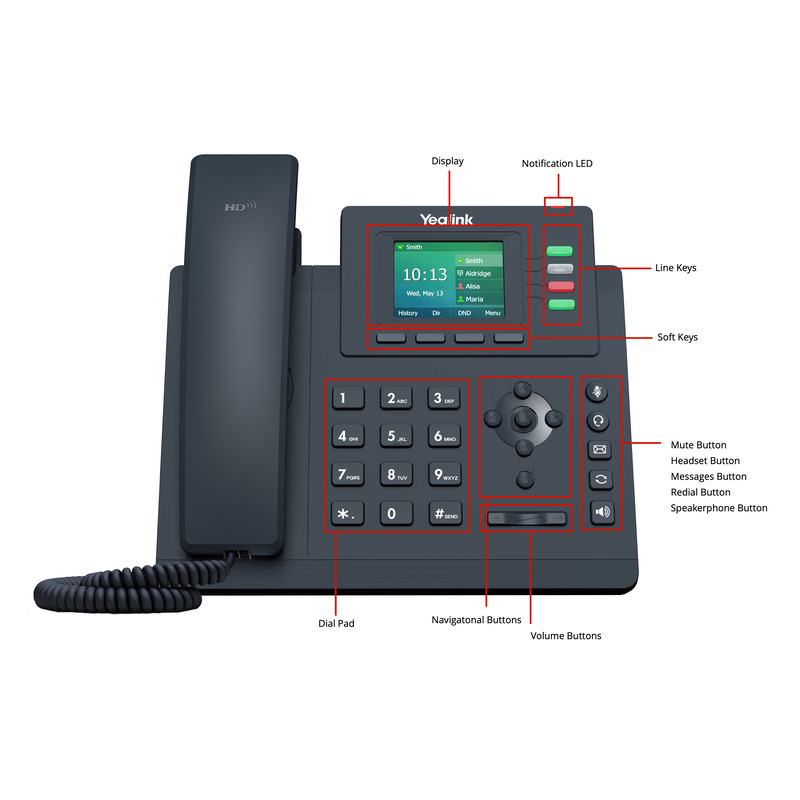 Yealink T33G 4-Line IP Phone