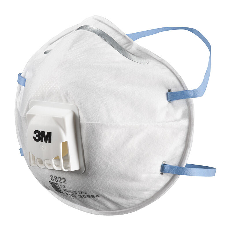3M 8822 Resp P2 Vlv Ctn10 Bx24