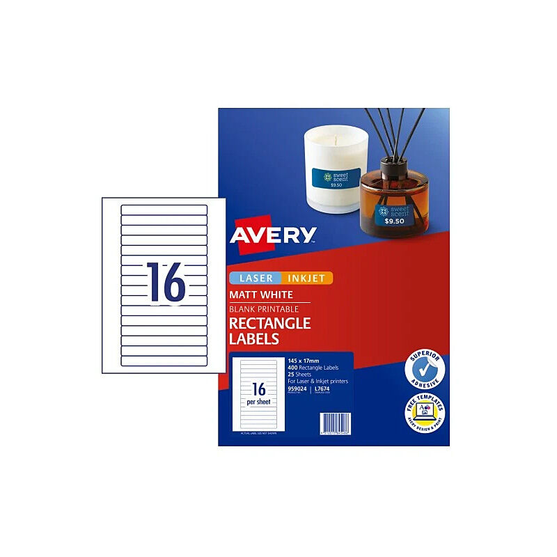 AV LSR LBL L7674 16UP PK25