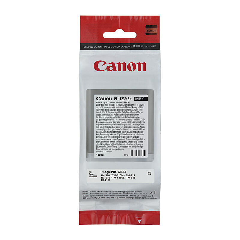 CANON PFI123 MATTE BLACK INK