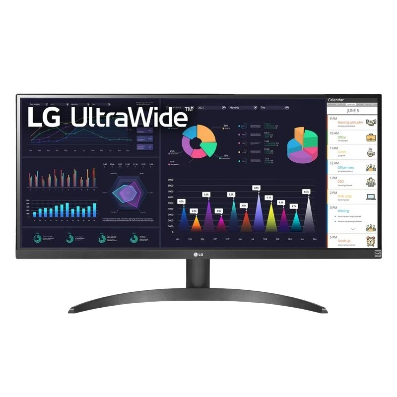 LG 29WQ500-29 inch 21:9 UltraWide Full HD (2560 x 1080) Monitor with IPS Display sRGB 99 Percent (Typ.), HDR10, HDMI & DP, AMD FreeSync™,OnScreen Control, Black