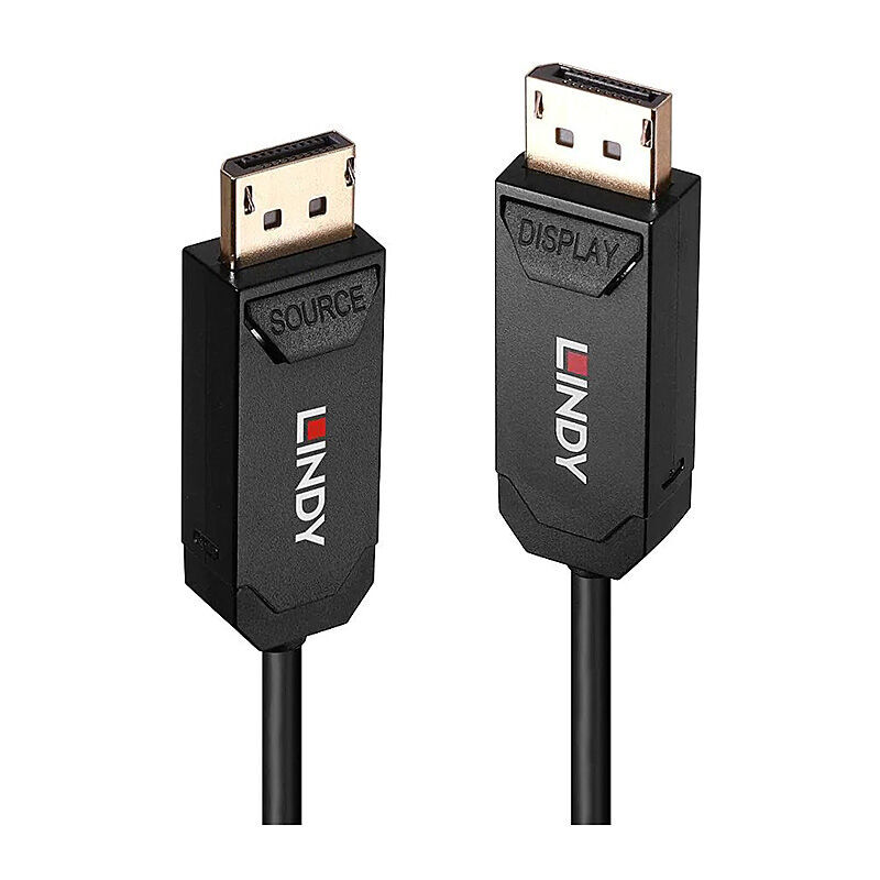 Lindy 15m Fibre Optic DP Cable