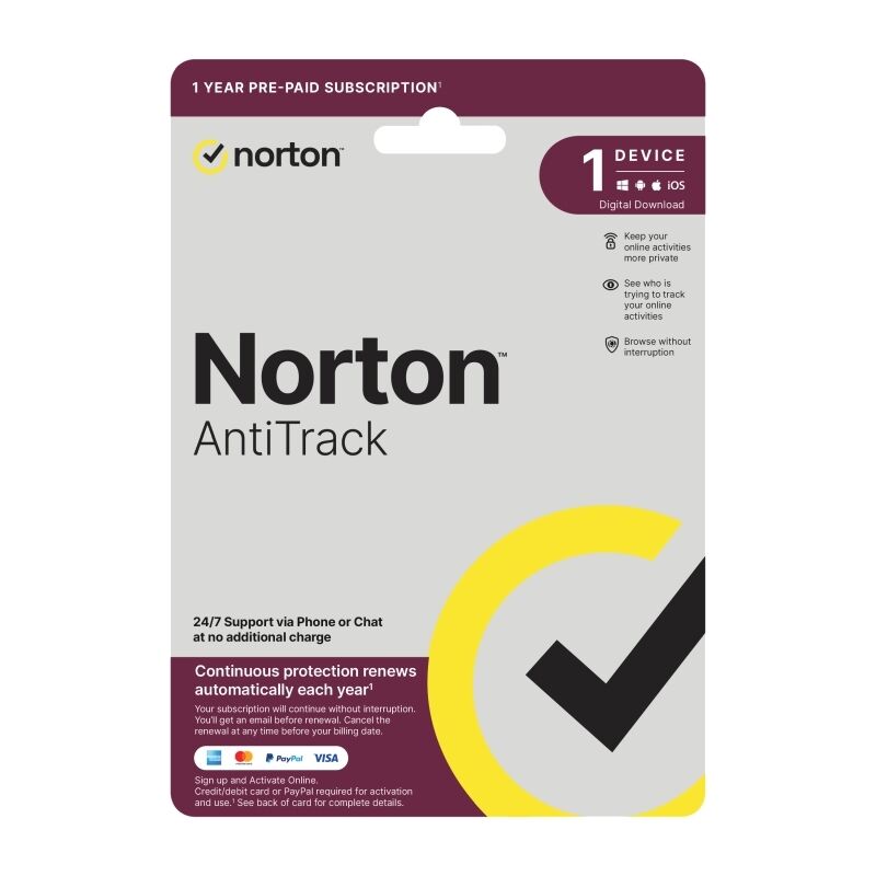 Norton Antitrack 1U 1 D 1 Yr