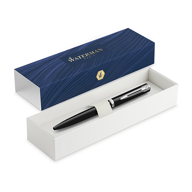 Waterman Impr BP Blk Lacq Med