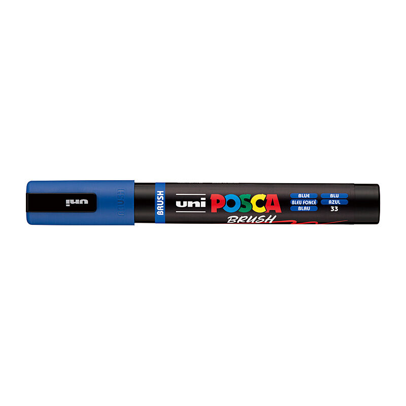 Posca Medium Brush Tip Blue