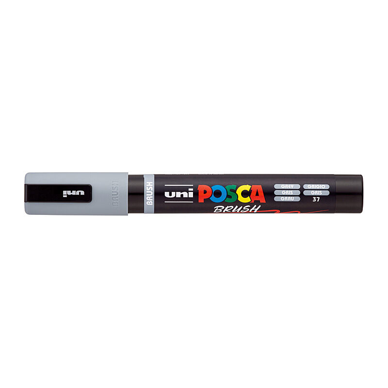 Posca Medium Brush Tip Grey