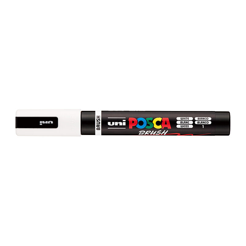 Posca Medium Brush Tip White