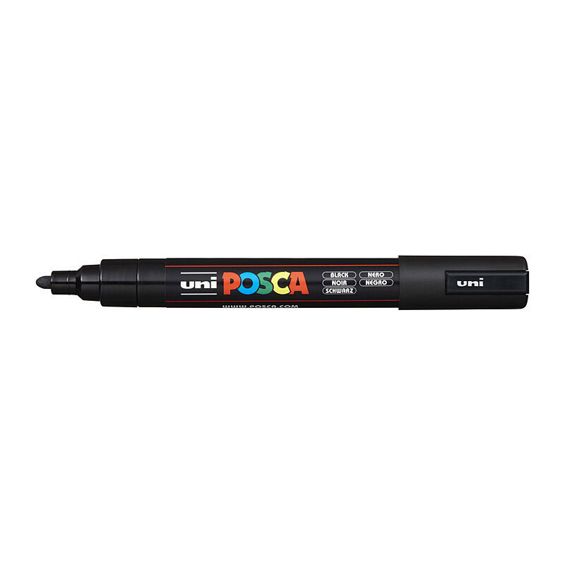 Posca PC-5M Med Blt Paint Blk