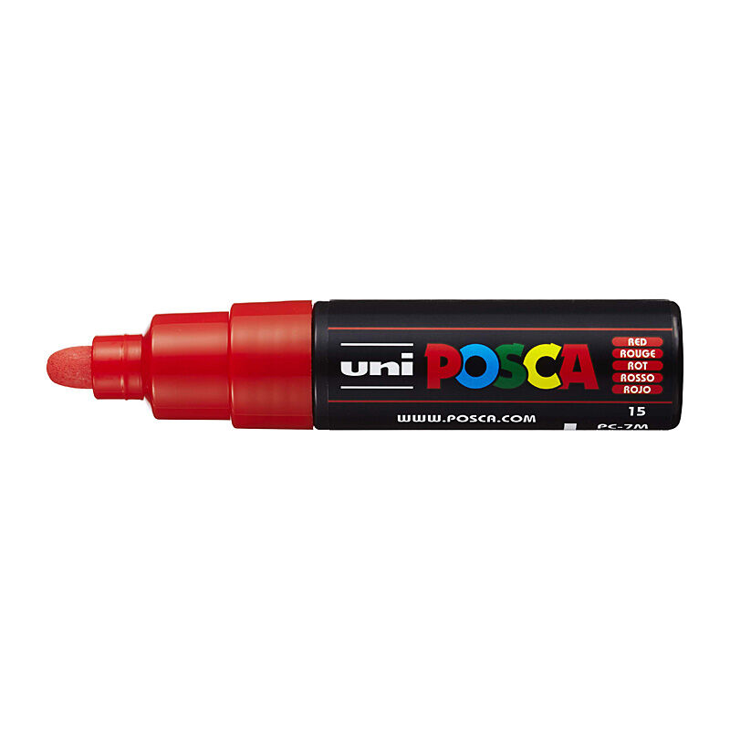 Posca PC-7M Bold Bullet Red
