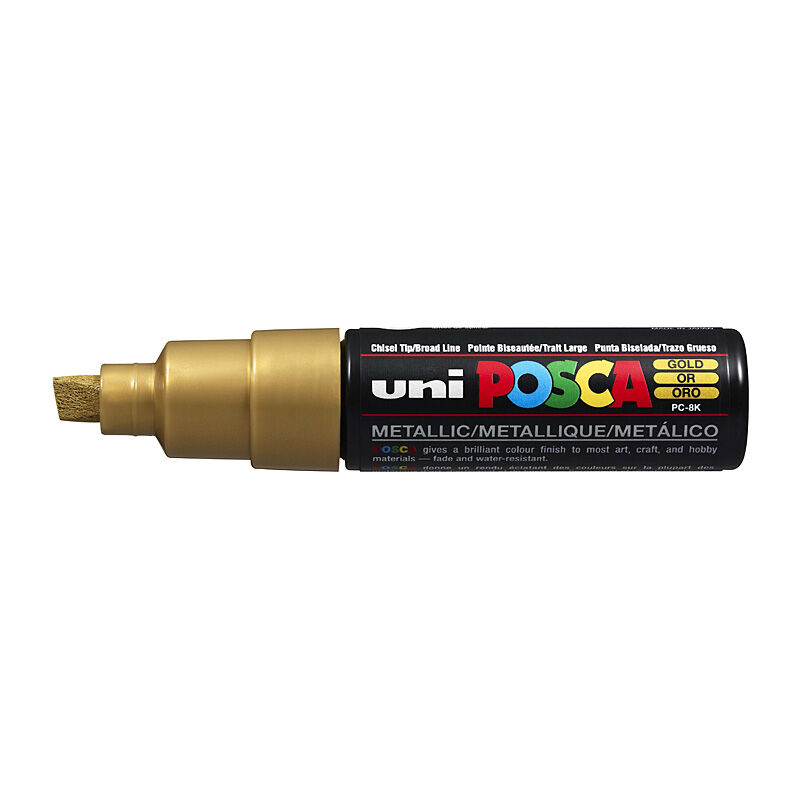 Posca PC-8M Bold Chisel Gold