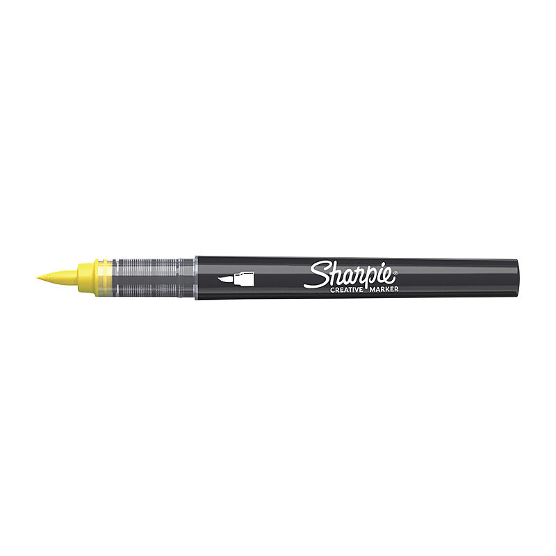 SH Creative Mrkr Brush Ylw Bx6