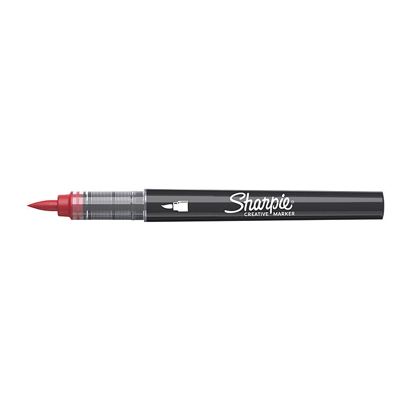 SH Creative Mrkr Brush Red Bx6