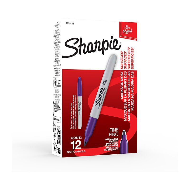 Sharpie Fine Perm Mrk Prp Bx12