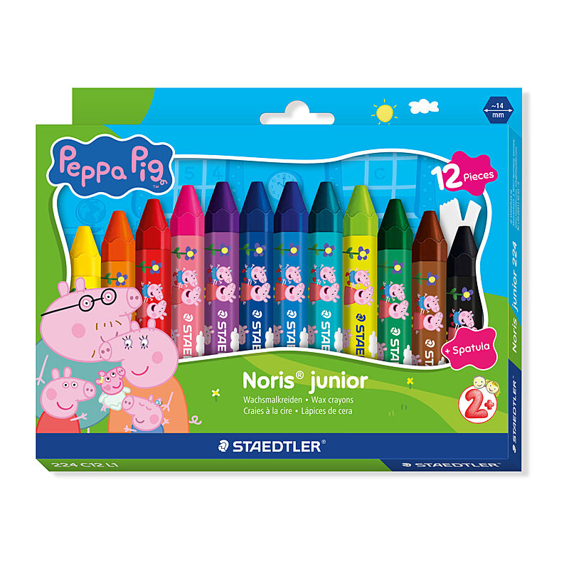 ST Peppa Pig Crayons Pk12 Bx6