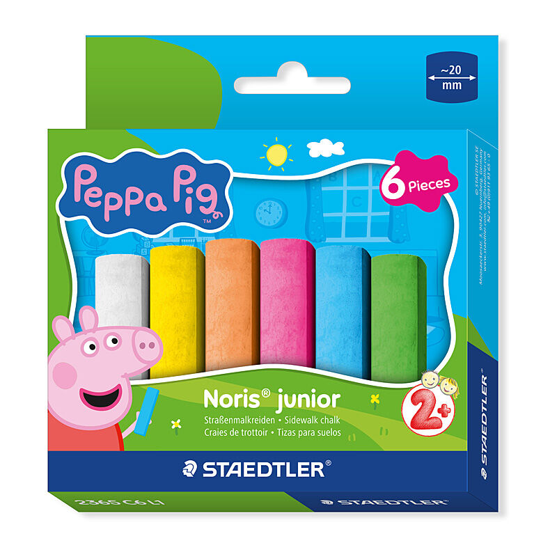 ST Peppa Pig SW Chalk Pk6 Bx10