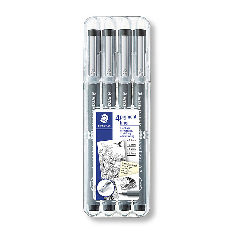 Staed Fineliner 0.5mm Blk Wlt4