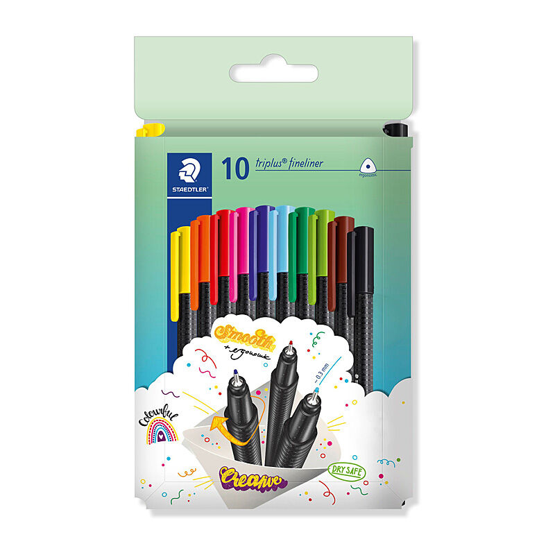 STAED F/LINER HANGSEL 10PK ASS