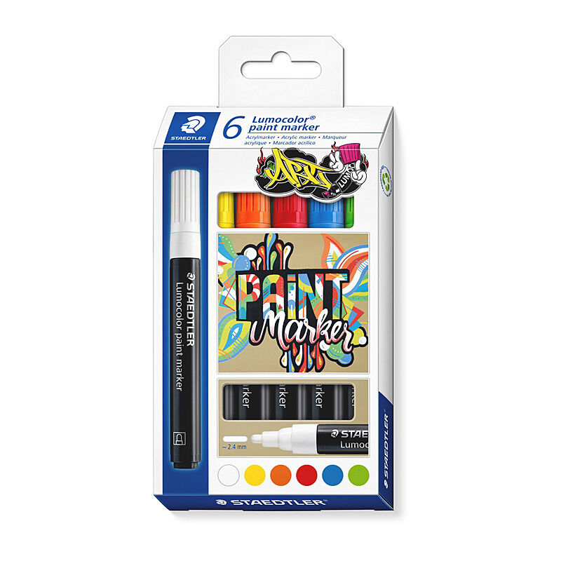 STAED LUMO PAINT MRKR AST PK6