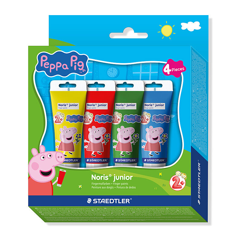 ST Peppa Pig Finger Paints Pk4