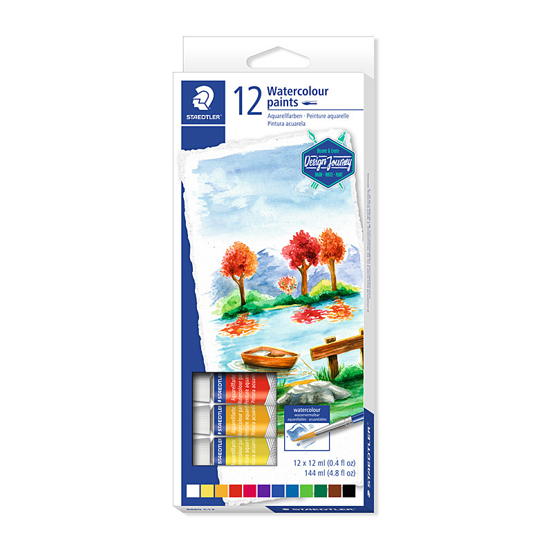 Staed W/colour Paint Asst Bx12