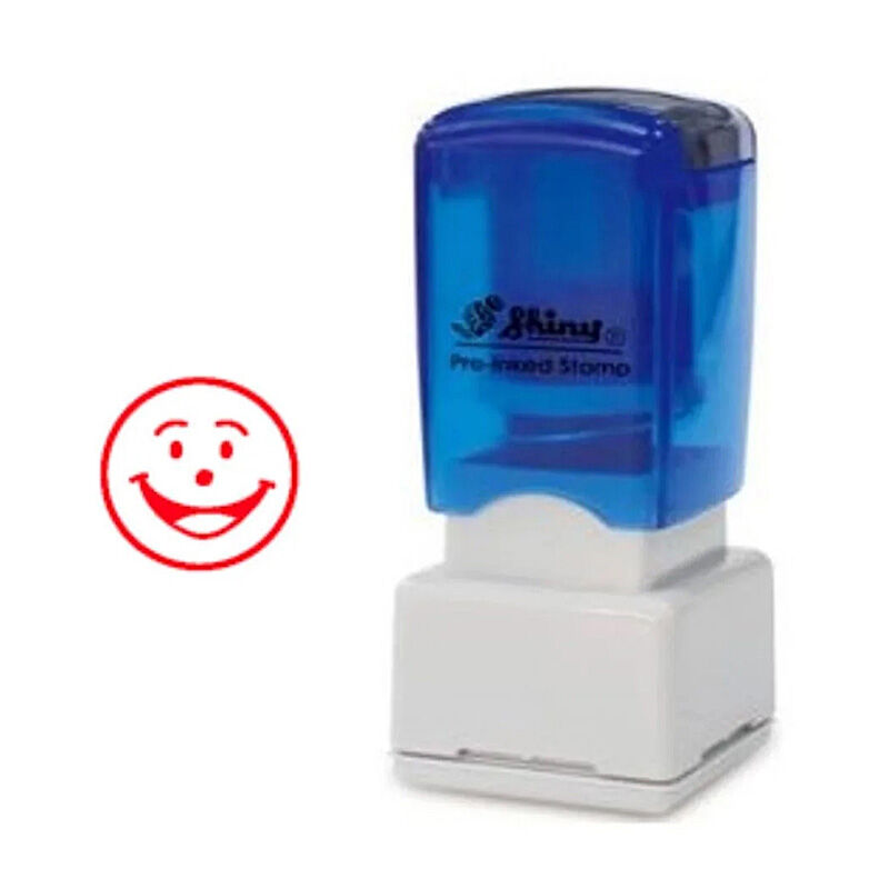 STAED MERIT STAMP SMILEY RED