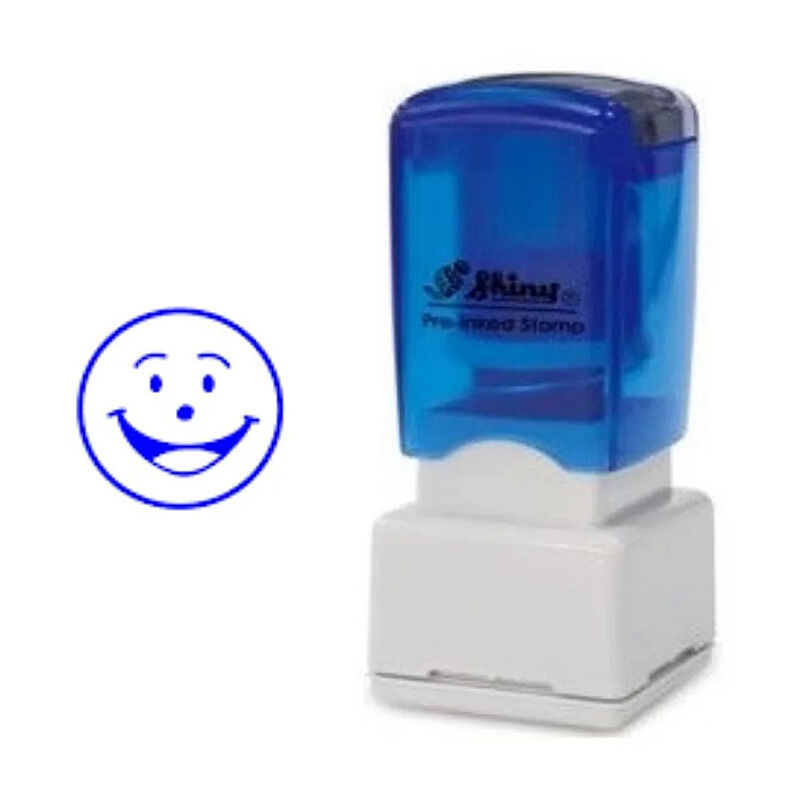 STAED MERIT STAMP SMILEY BLUE